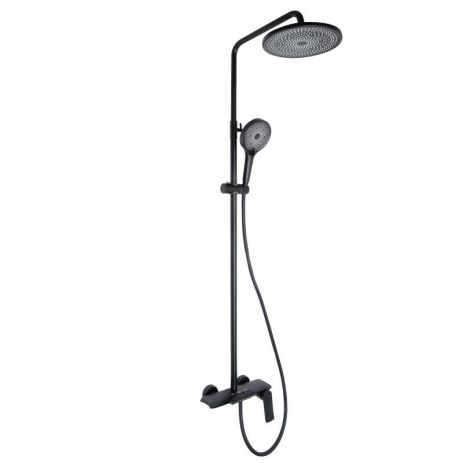 Душевая система универсальная Qtap Slavonice на три потребителя (с изливом) QTSLA111BLM45906 Black Matt Душевая система универсальная Qtap Slavonice на три потребителя (с изливом) QTSLA111BLM45906 Black Matt