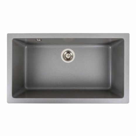 Гранитная мойка для кухни Platinum 7945 Paruana матовая Серый муссон) Гранитная мойка для кухни Platinum 7945 Paruana матовая Серый муссон)