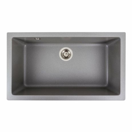Гранітна мийка для кухні Platinum 7945 Parunana матова Сірий мусон) Гранітна мийка для кухні Platinum 7945 Parunana матова Сірий мусон)