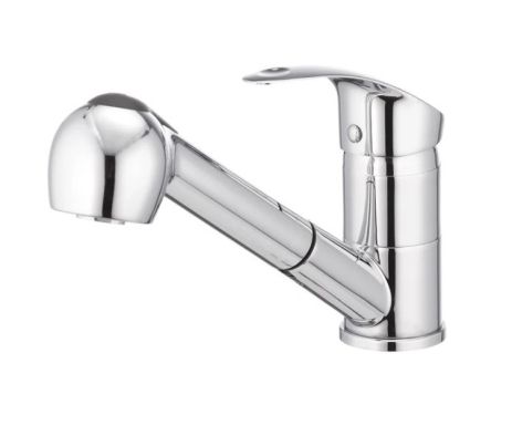 Змішувач для кухні з висувним виливом Cron Mars 014