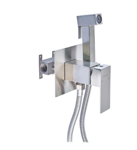 Змішувач для гігієнічного душу MiX KUB-333 з нержавіючої сталі Змішувач для гігієнічного душу MiX KUB-333 з нержавіючої сталі