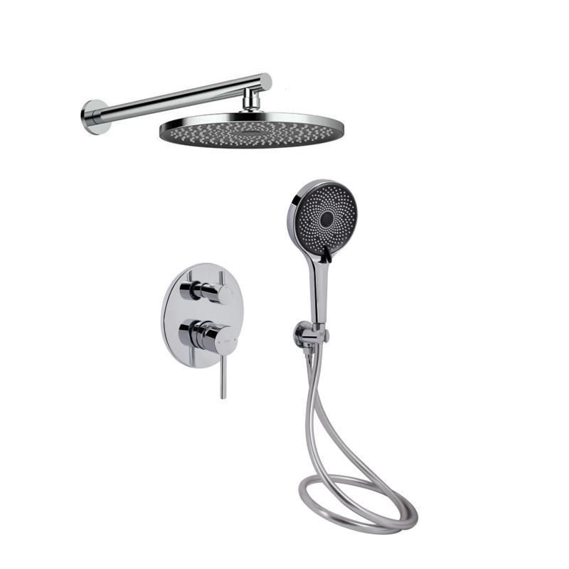 Душевая система универсальная Qtap Scorpio скрытого монтажа на два потребителя QTSCO113CRM45896 Chrome Душевая система универсальная Qtap Scorpio скрытого монтажа на два потребителя QTSCO113CRM45896 Chrome