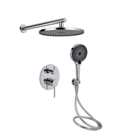 Душевая система универсальная Qtap Scorpio скрытого монтажа на два потребителя QTSCO113CRM45896 Chrome Душевая система универсальная Qtap Scorpio скрытого монтажа на два потребителя QTSCO113CRM45896 Chrome
