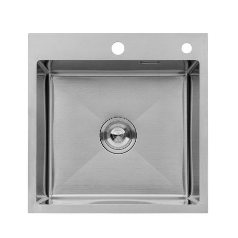 Кухонна мийка Kroner KRP Gebürstet — 4545HM (3.0/1.0 мм) Кухонна мийка Kroner KRP Gebürstet — 4545HM (3.0/1.0 мм)