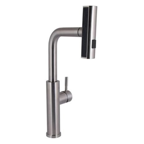 Змішувач для кухні Lidz Aria 015FLT з висувним мультифункціональним виливом-лійкою (k35) LDARI015FLTNKS37643