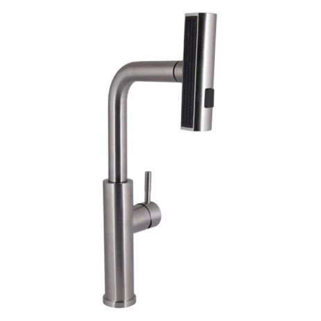 Змішувач для кухні Lidz Aria 015FLT з висувним мультифункціональним виливом-лійкою (k35) LDARI015FLTNKS37643