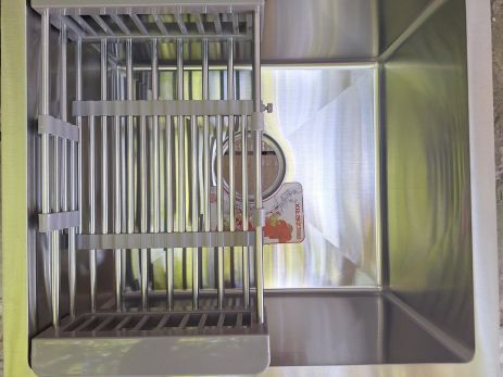 Кухонна мийка з неіржавкої сталі Zerix 48×43 см із сушаркою для посуду Кухонна мийка з неіржавкої сталі Zerix 48×43 см із сушаркою для посуду