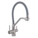 Смеситель для кухни Lidz Aria 020F3 с гибким изливом с подключением для питьевой воды (k35) LDARI020F3GNK39211