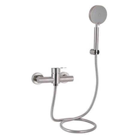 Смеситель для душа Lidz Luna 010 (с душевым гарнитуром) (k35) LDLUN010NKS46095 Nickel Смеситель для душа Lidz Luna 010 (с душевым гарнитуром) (k35) LDLUN010NKS46095 Nickel