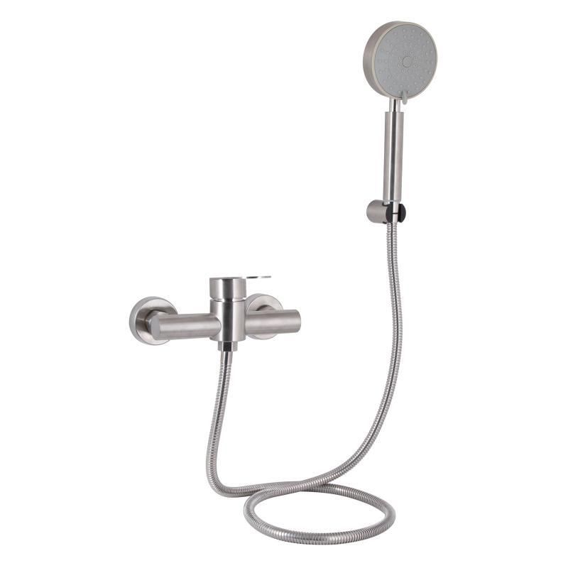 Смеситель для душа Lidz Luna 010 (с душевым гарнитуром) (k35) LDLUN010NKS46095 Nickel Смеситель для душа Lidz Luna 010 (с душевым гарнитуром) (k35) LDLUN010NKS46095 Nickel