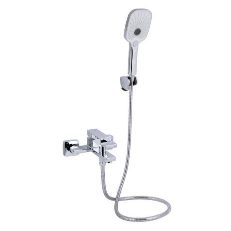 Змішувач для ванни Qtap Gemini (з душовим гарнітуром) QTGEM259CRM45681 Chrome Змішувач для ванни Qtap Gemini (з душовим гарнітуром) QTGEM259CRM45681 Chrome