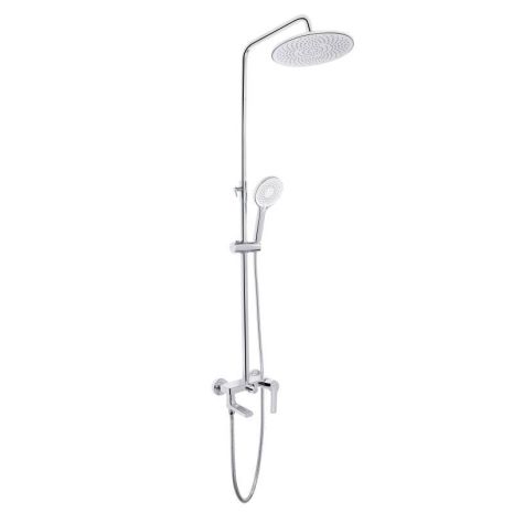 Душова система універсальна Qtap Taurus на три споживачі (з виливом) QTTAU111CRM45665 Chrome