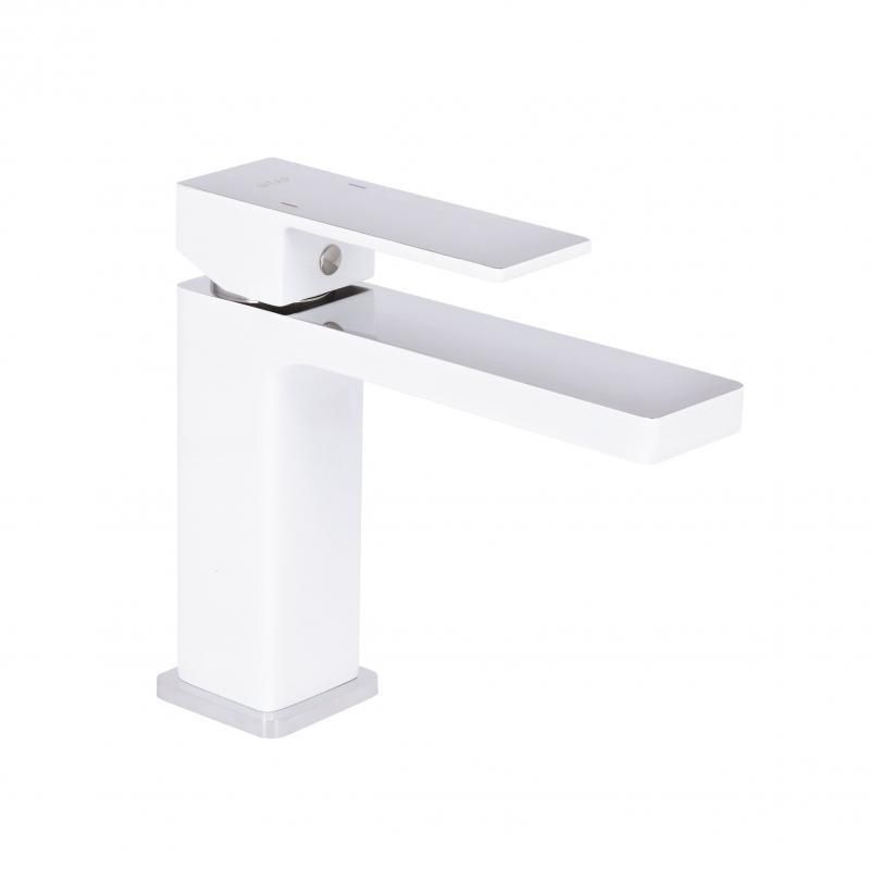 Змішувач для раковини Qtap Gemini QTGEM270CRW45675 Chrome/White Змішувач для раковини Qtap Gemini QTGEM270CRW45675 Chrome/White