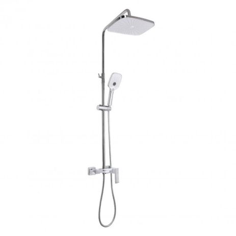 Душевая система универсальная Qtap Gemini на три потребителя (с изливом) QTGEM111CRW45687 Chrome/White Душевая система универсальная Qtap Gemini на три потребителя (с изливом) QTGEM111CRW45687 Chrome/White