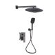 Душевая система для душа Qtap Gemini скрытого монтажа на два потребителя QTGEM113GMB45698 Gunmetal Black PVD Душевая система для душа Qtap Gemini скрытого монтажа на два потребителя QTGEM113GMB45698 Gunmetal Black PVD