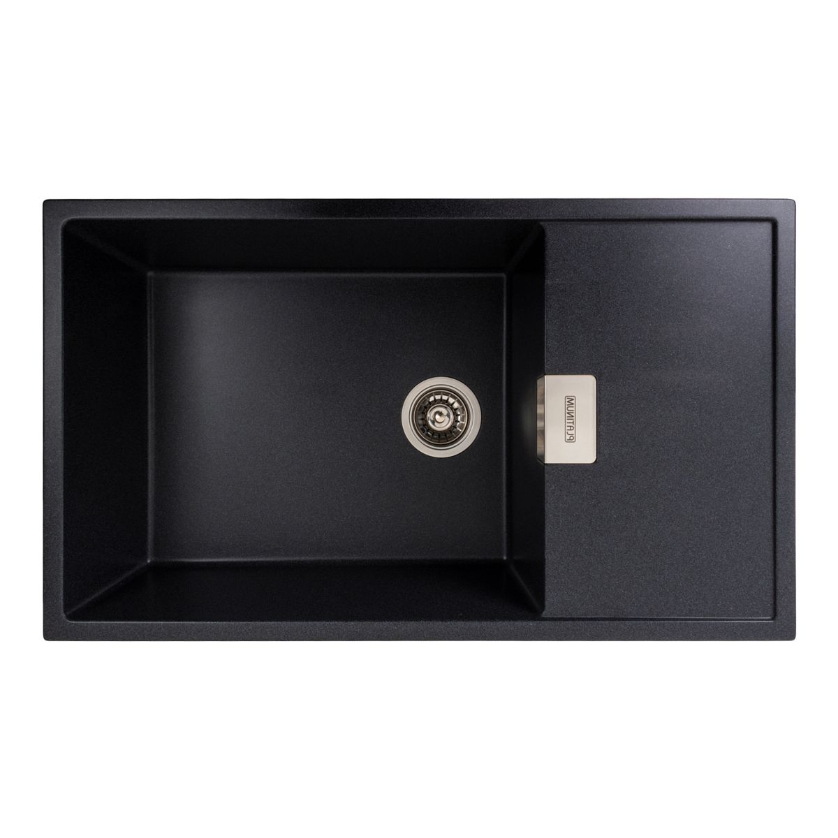 Гранитная мойка для кухни Platinum 8650 DIAMOND матовый Карбон Гранитная мойка для кухни Platinum 8650 DIAMOND матовый Карбон