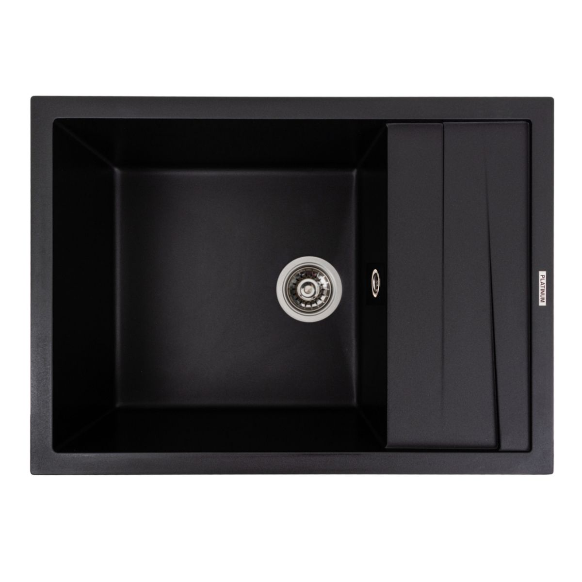 Кухонна мийка гранітна матова 7050 CASCADA Platinum чорна Кухонна мийка гранітна матова 7050 CASCADA Platinum чорна