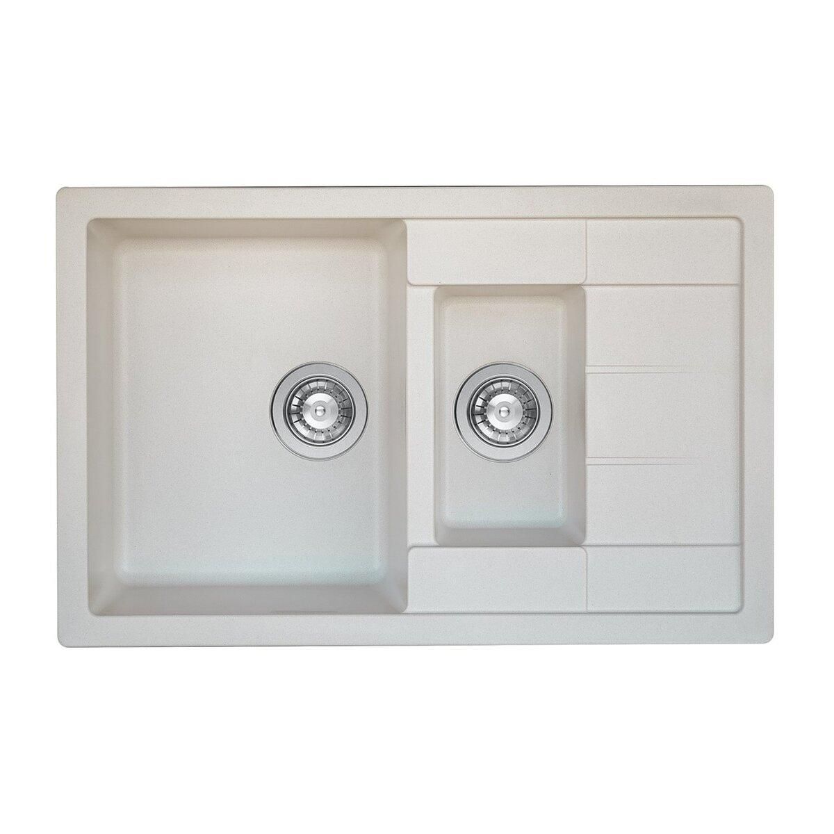 Гранітна мийка для кухні Platinum 7850W TOSKANA матова Біла Гранітна мийка для кухні Platinum 7850W TOSKANA матова Біла