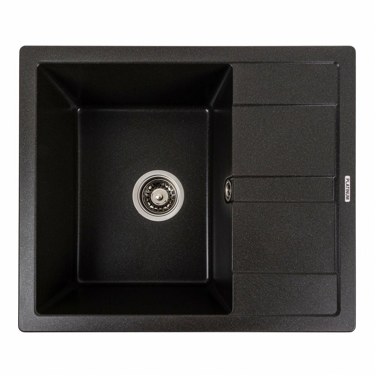 Гранитная мойка для кухни Platinum 5851 ARIA матовый Морион Гранитная мойка для кухни Platinum 5851 ARIA матовый Морион