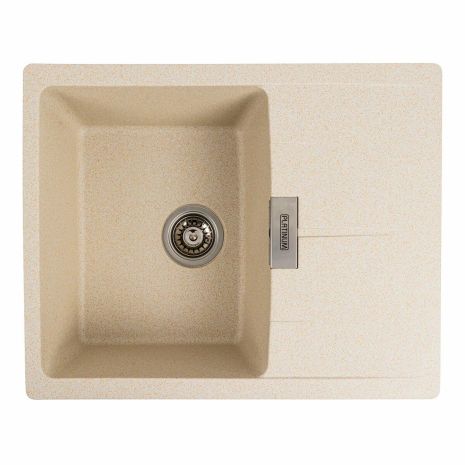 Гранитная мойка для кухни Platinum 6250 ZIRKONE матовый песок