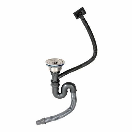 Сифон одинарный Handmade SA005 Platinum (круглый сифон, стандартный перелив) Сифон одинарный Handmade SA005 Platinum (круглый сифон, стандартный перелив)