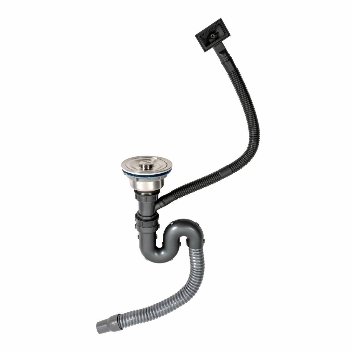 Сифон одинарный Handmade SA005 Platinum (круглый сифон, стандартный перелив) Сифон одинарный Handmade SA005 Platinum (круглый сифон, стандартный перелив)