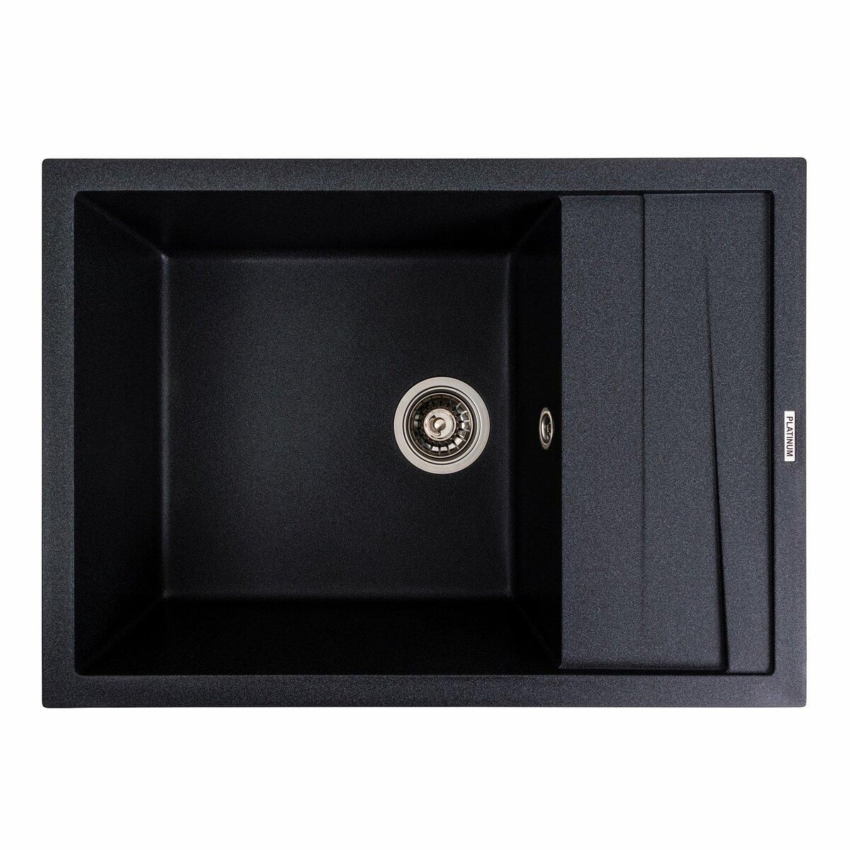 Кухонная мойка гранитная матовая 7050 CASCADA Platinum Карбон Кухонная мойка гранитная матовая 7050 CASCADA Platinum Карбон