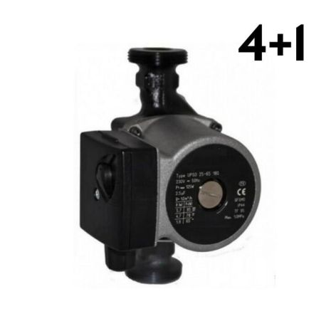 Насос циркуляционный GRS UPC 25/60/180 (серый) с кабелем (без гаек) (4+1)