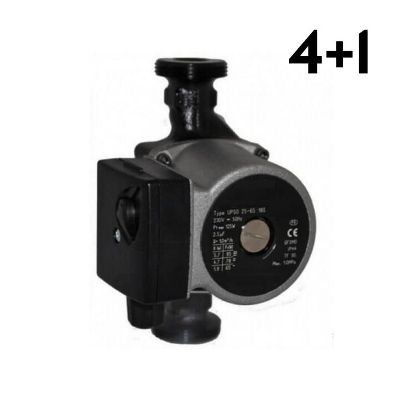 Насос циркуляционный GRS UPC 25/60/180 (серый) с кабелем (без гаек) (4+1) Насос циркуляционный GRS UPC 25/60/180 (серый) с кабелем (без гаек) (4+1)