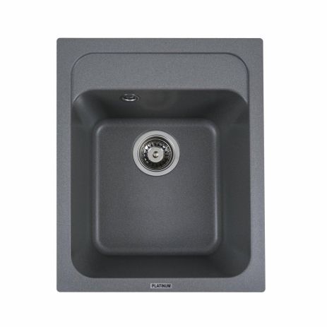 Гранитная мойка для кухни Platinum 4050 KORRADO матовая Серый муссон Гранитная мойка для кухни Platinum 4050 KORRADO матовая Серый муссон