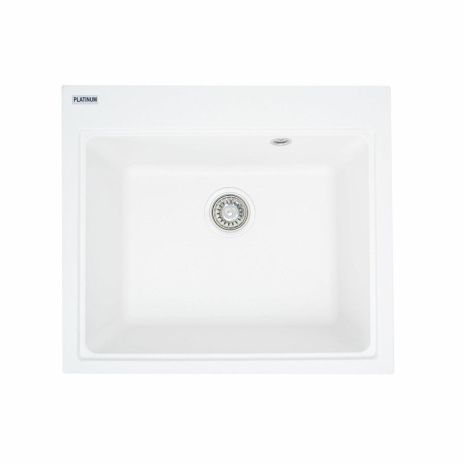 Мойка гранитная Platinum 5852 VESTA матовая Белоснежная Мойка гранитная Platinum 5852 VESTA матовая Белоснежная