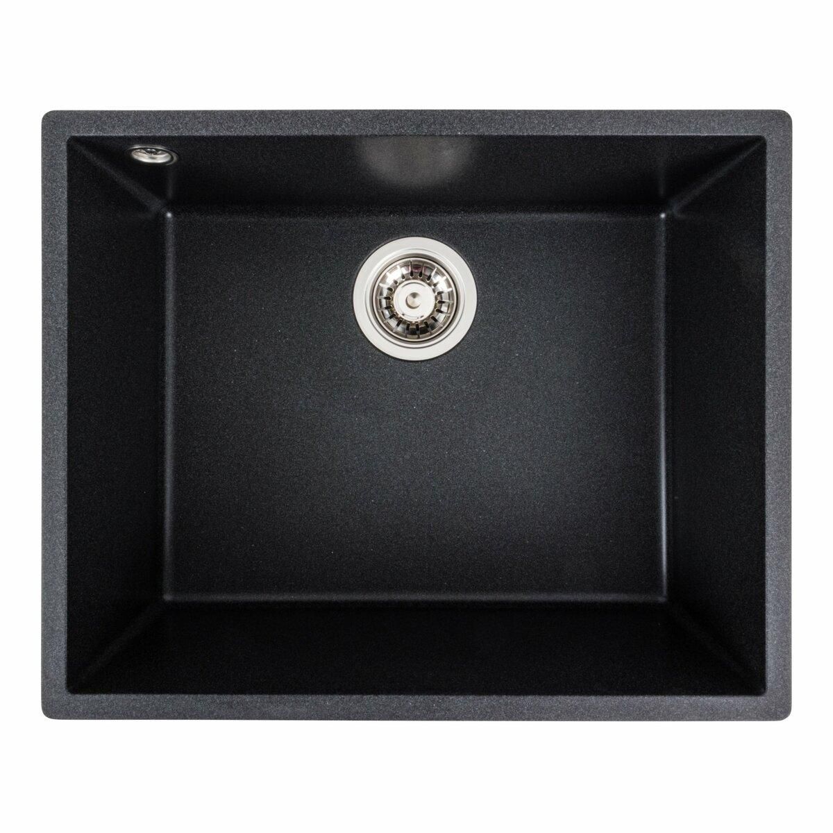 Гранитная мойка для кухни Platinum 5444 OASIS матовий Карбон Гранитная мойка для кухни Platinum 5444 OASIS матовий Карбон