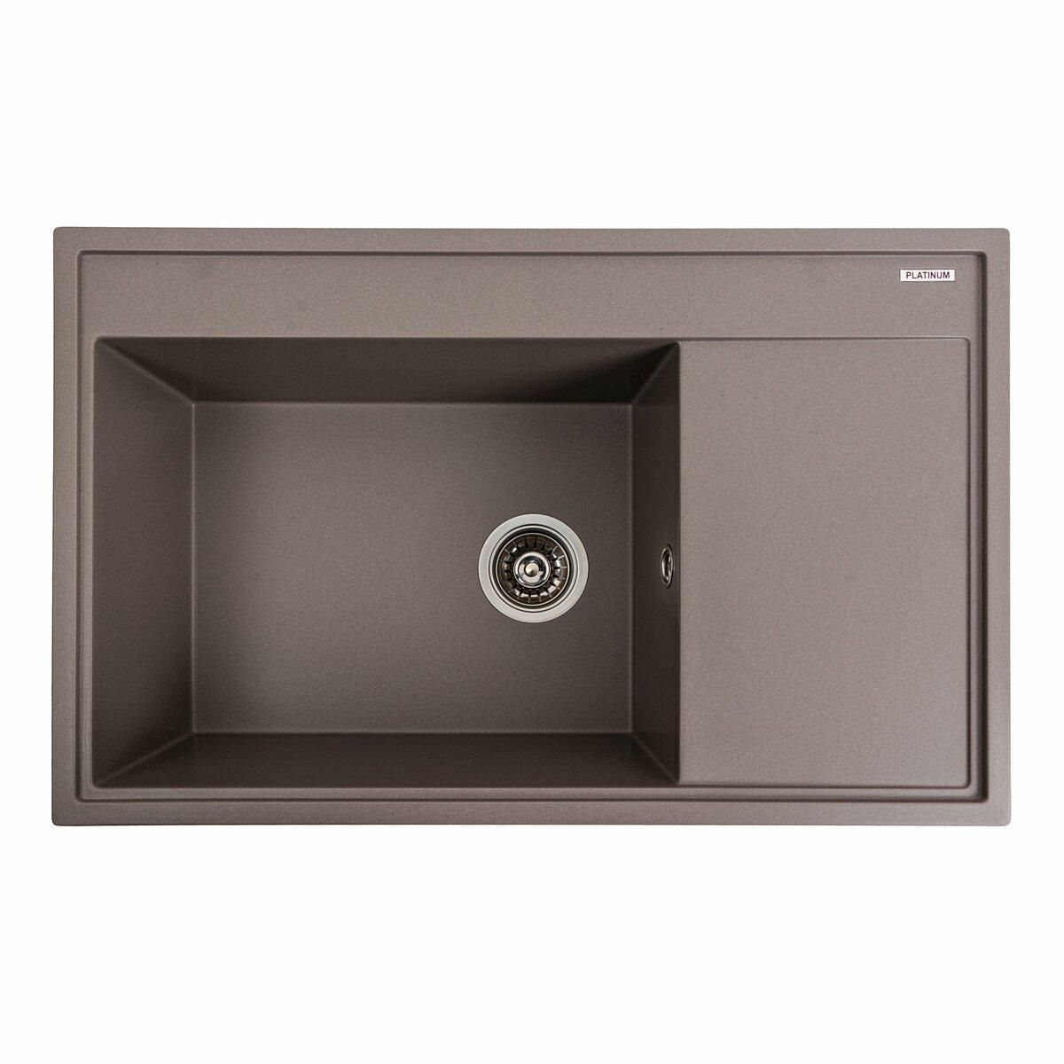 Гранитная мойка для кухни Platinum 7950 AZURIT матовая Дюна Гранитная мойка для кухни Platinum 7950 AZURIT матовая Дюна