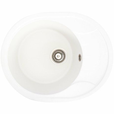 Гранитная мойка для кухни Platinum 5847 ONYX матовая (белоснежная) Гранитная мойка для кухни Platinum 5847 ONYX матовая (белоснежная)