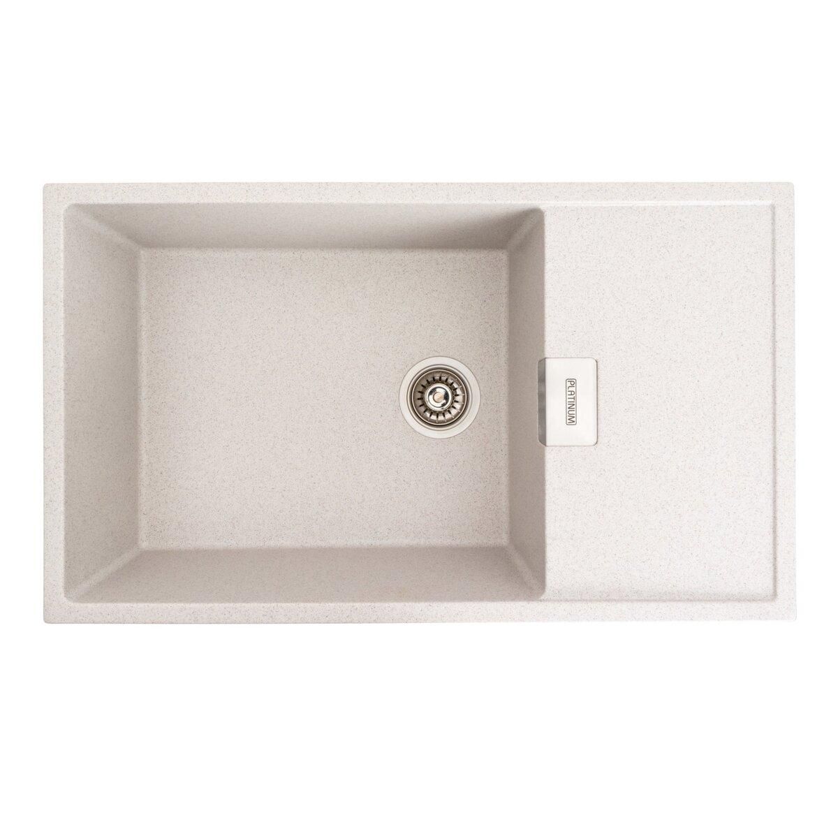 Гранітна мийка для кухні Platinum 8650 DIAMOND матова (топаз) Гранітна мийка для кухні Platinum 8650 DIAMOND матова (топаз)