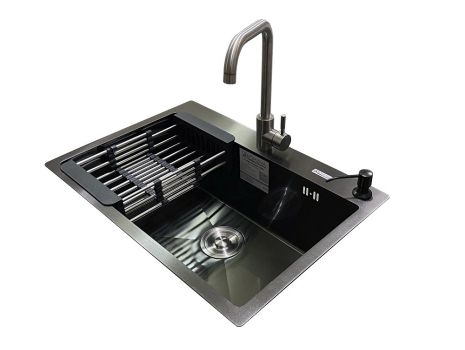 Комплект мийка + змішувач Romzha Arta U-600S BL (B)