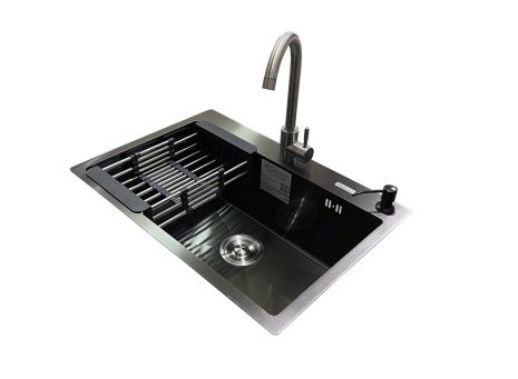 Комплект мийка + змішувач Romzha Arta U-600S BL (A)