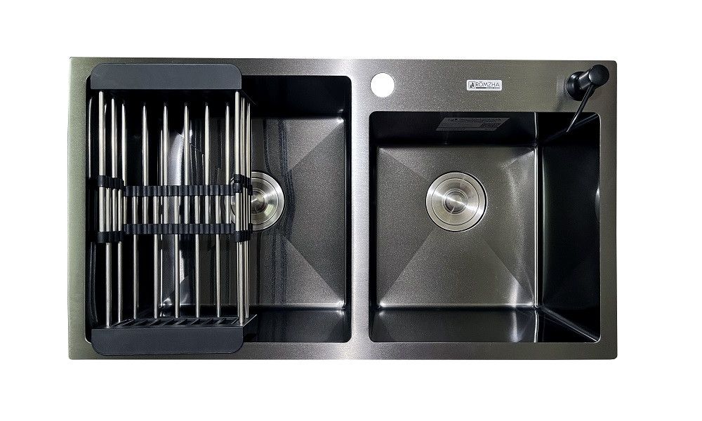 Кухонна мийка Romzha Arta U-730SDN BL Кухонна мийка Romzha Arta U-730SDN BL