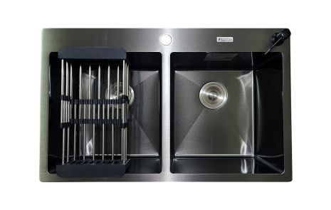 Кухонна мийка Romzha Arta U-730DS BL