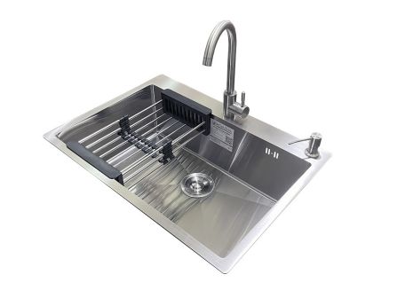 Комплект мийка + змішувач Romzha Arta U-650S Max (A)