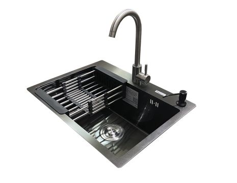 Комплект мийка + змішувач Romzha Arta U-550S BL (A)