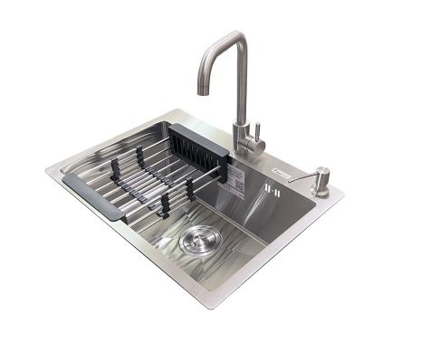 Комплект мийка + змішувач Romzha Arta U-550S (B)