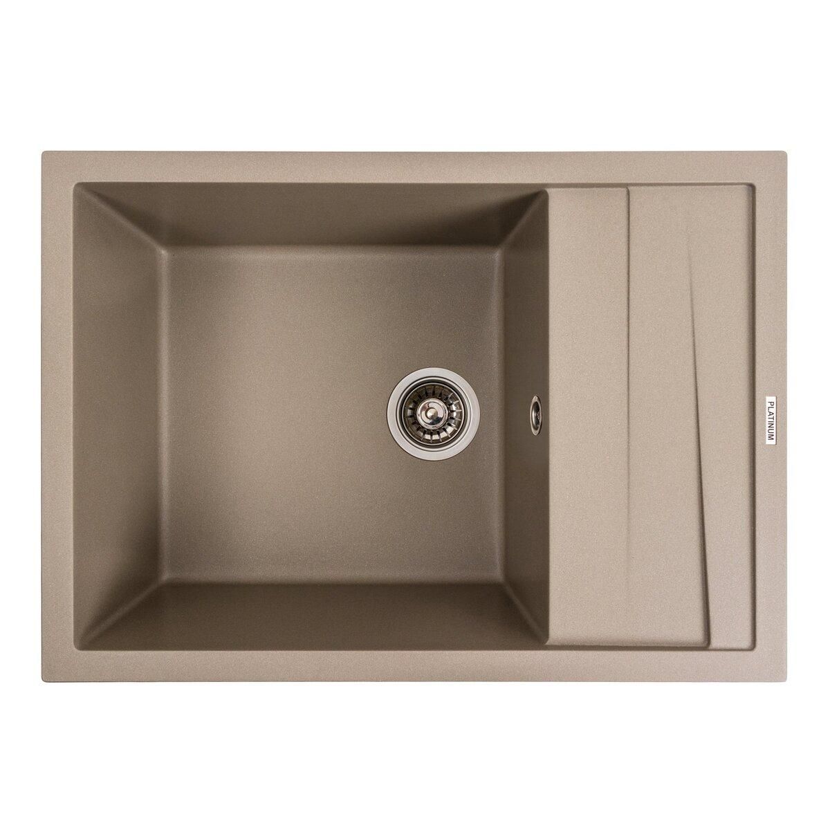 Кухонна мийка гранітна матова 7050 CASCADA Platinum Титан Кухонна мийка гранітна матова 7050 CASCADA Platinum Титан