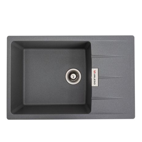 Гранитная мойка VALESO ROMA 7850, матовая, цвет Серый муссон