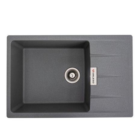 Гранитная мойка VALESO ROMA 7850, матовая, цвет Серый муссон Гранитная мойка VALESO ROMA 7850, матовая, цвет Серый муссон
