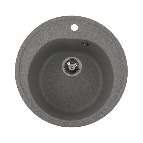 Кухонная гранитная мойка VALESO LUNA 510 матовая Серая