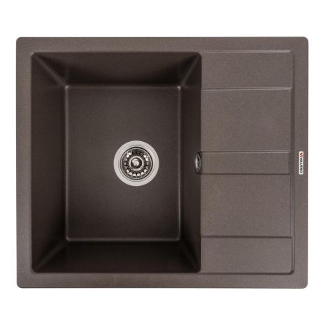 Темная гранитная кухонная мойка VALESO 5851 ARIA Темная гранитная кухонная мойка VALESO 5851 ARIA