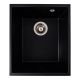 Гранитная мойка VALESO ROXY 3744 матовая черный металлик
