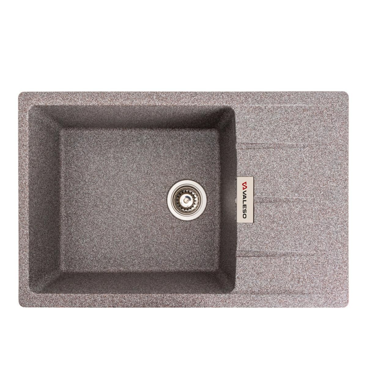 Гранітна кухонна мийка VALESO ROMA 7850 матова кольору Мікс Гранітна кухонна мийка VALESO ROMA 7850 матова кольору Мікс