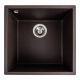 Кухонная гранитная мойка VALESO RUBA 4040 матовая Темная Скала